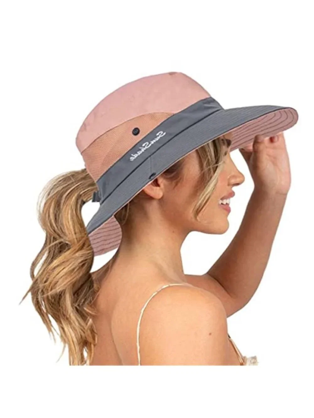 Sun Hat for Women Summer UV Protection Beach Hat Wide Brim Mesh Fishing